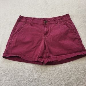 Maurices Purple Midrise Shorts Women's Size 5/6 Cuffed or Uncuffed